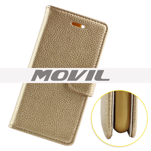 NP-2522 Cubierta de PU cuero Flip para iPhone 6 funda de cartera-6